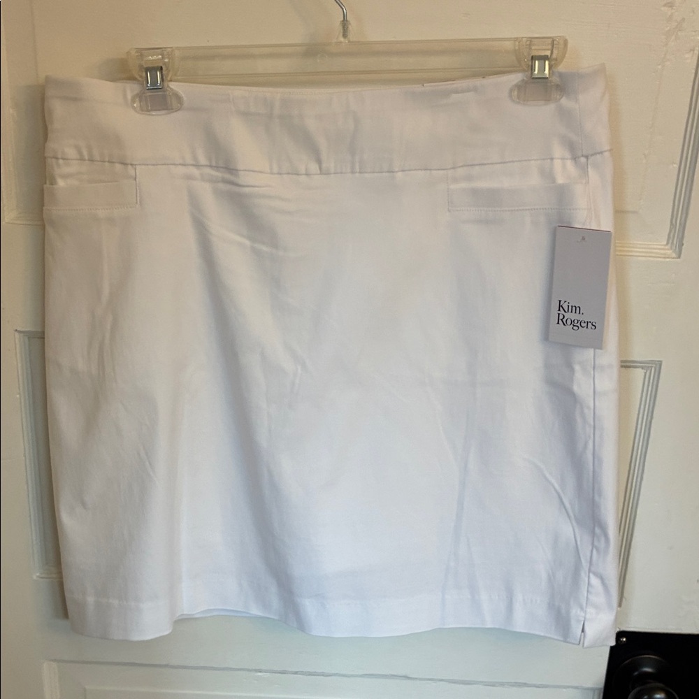250 Kim Rogers White Athletic Skort Size 16 NWT